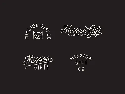 Mission Gift Co branding hand drawn hand lettering lettering logo type typography