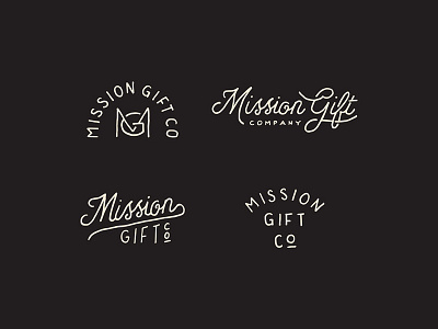 Mission Gift Co branding hand drawn hand lettering lettering logo type typography