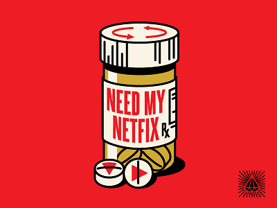 Need My Netfix Pin Design hoodzpah lapel pin movies netflix perscription pills rx tv