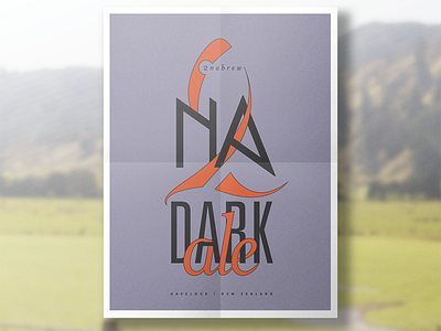 2nabrew | Dark ale 2na ale beer brew drinking havelock identity logo new poster tuna zealand