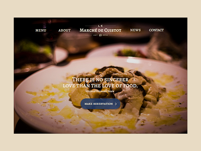 DailyUI 003 Landing Page 003 dailyui food landing page restaurant ui