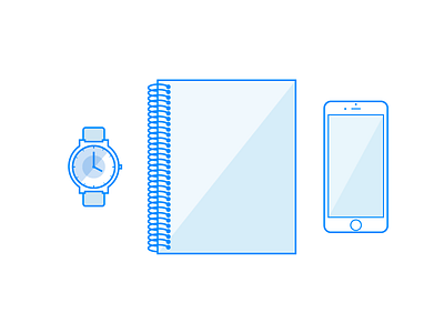 Simple Line Illustrations essentials flat illustration line