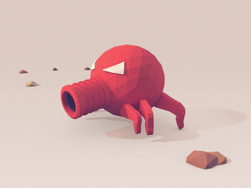 6 Leg Walker adventure animation c4d creature cycle game gif loop video game