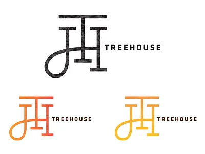 Treehouse branding gradient logo treehouse