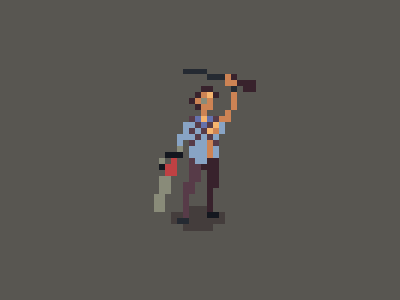 Halloween Countdown #18 ash evil dead halloween pixel art