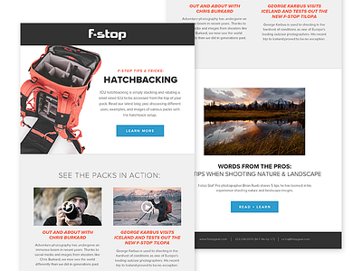 f-stop eblast camera campaign e e mail eblast email flat network newsletter product subscription