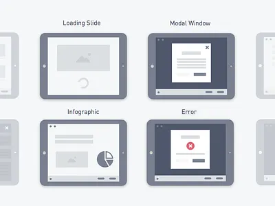 iPad User Flow Icons flow icons ipad site map sitemap use journey user flow ux