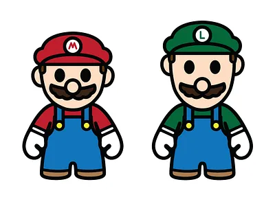 TOYBOX TEAMS - M&L fan art luigi mario toys video games