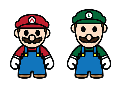 TOYBOX TEAMS - M&L fan art luigi mario toys video games
