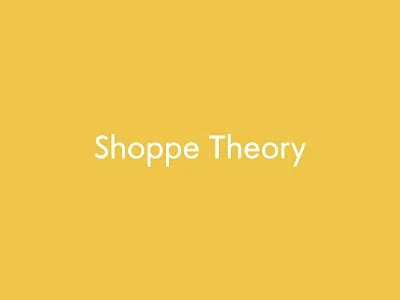 Shoppe Theory Logo branding design identity logo yellow