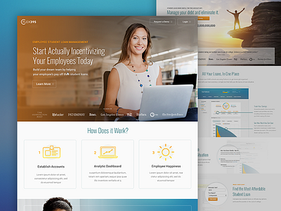 Sales Landing Pages hr landing page student loan management tuition