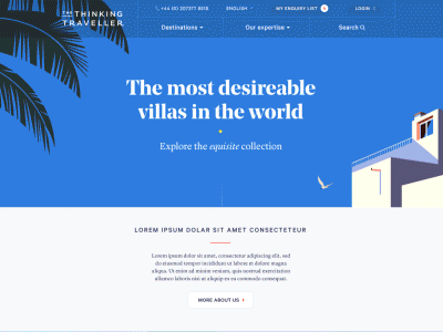 Exquisite villas branding calibre hotels illustration luxury noe photography serif sicily travel ui ux