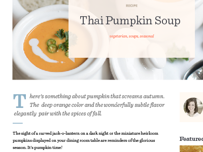 blog - inspired home beige blog cream dropcap food orange tomato