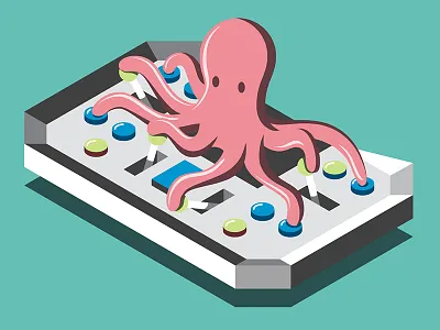 IBM 26x26 : The Ultimate Multitasker 26x26 3d ibm illustration isometric michael brandon myers michaelbrandonmyers supercomputer tech twoem