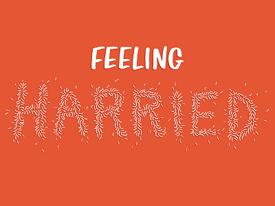 Feeling Harried doodle handlettering illustration typography