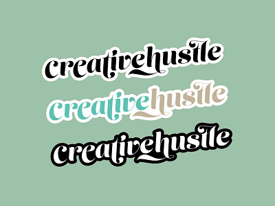 Creative Hustle Sticker fun design slaps sticker