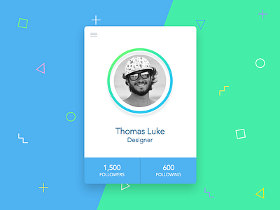 User Profile app appdesign dailyui interface minimal profile sketch3 ui ux