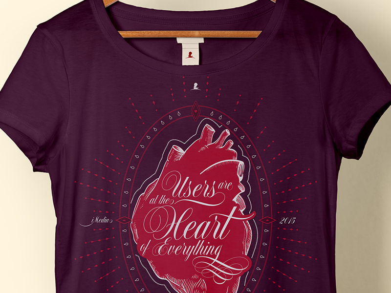 Heart Tee illustration