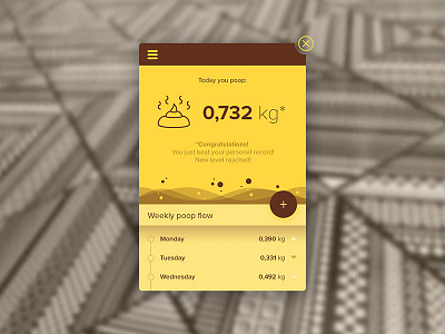 Smart Poop Widget app material mobile smart ui ux web widget