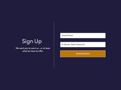 Sign Up Page dailyui dailyui001 signup simple webapp