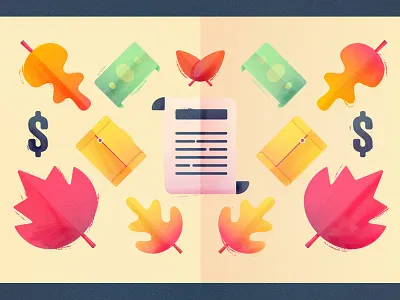 Fall tax season autumn cash documents fall forms leaf leaves money taxes