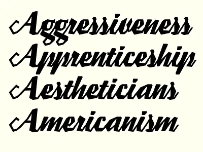 Crunchy Script crunch font lines script typeface whatevers