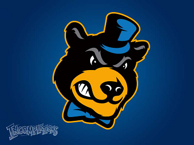 Incompletions Pt. 12 - Angry Bear action athletic bear college custom design grizzly illustration mascot roar teeth