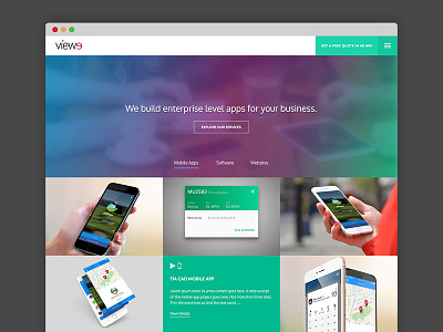 Homepage design Concept design flat design landing page ui design ux design website