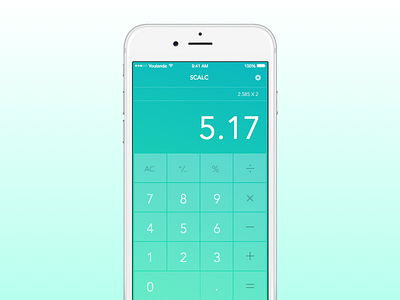 Dailyui 004 Calculator 004 calculator dailyui ios ui