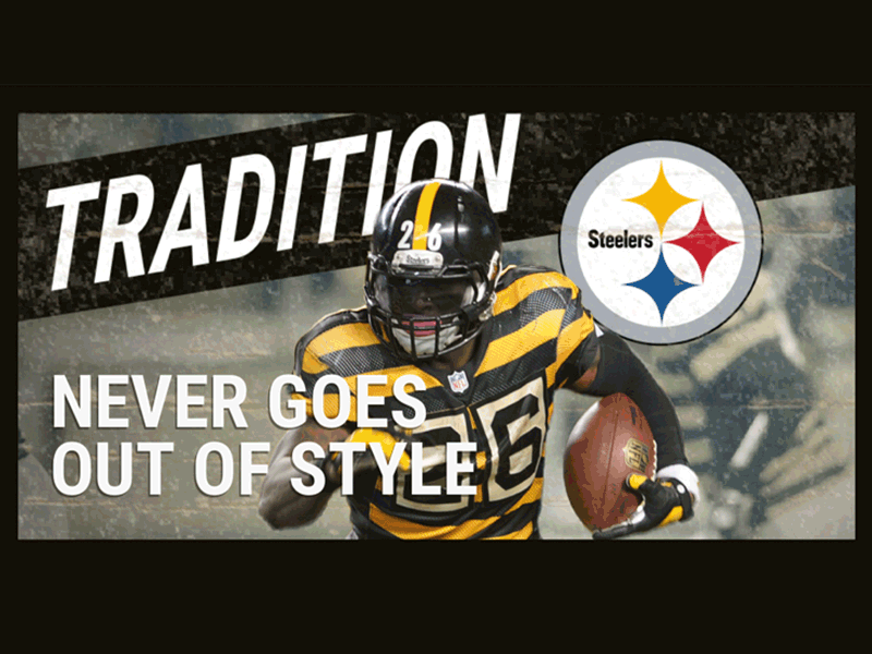 Tradition Banner ecommerce email nfl steelers