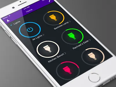 LIFX App Redesign app design iphone lifx lighting