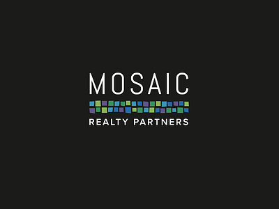 Mosaic Realty Logo brand branding logo logo design mosaic real estate realty