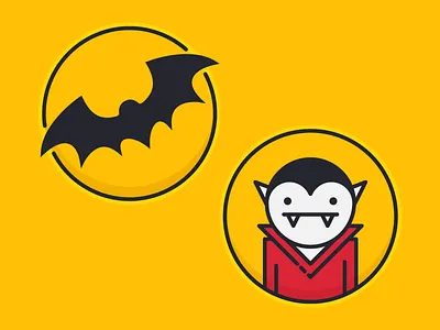 Vampires halloween icon vampire