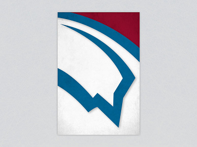 Minimalist Colorado Avalanche Logo art avalanche colorado denver design hockey illustrator minimalist nhl print sports