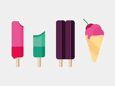 Ice, ice, baby icecream illustration