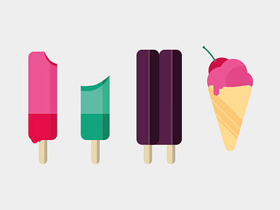 Ice, ice, baby icecream illustration