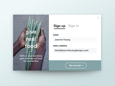 Daily UI 001 :: Sign Up daily ui dailyui sign up signup trade gothic ui design