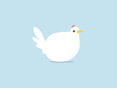 LazyChicken chicken flat lazychicken logo minimal