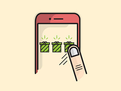 Christmas Illustration apt christmas finger flax iphone johanssen line tejohanssen thomas try