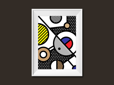 Abstracts 101: Space abstract de stijl gallery geometry illustration patterns planets pop art print shapes space vector