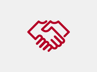 Linear Handshake Icon handshake icon linear simple stylisation
