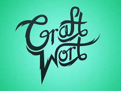 Craftwort beer handdrawn logo