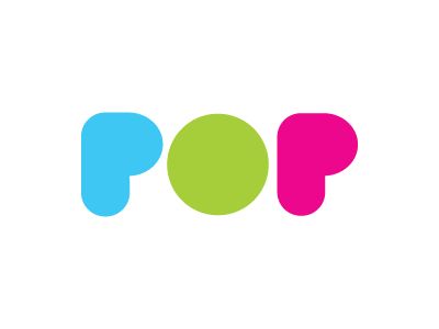 POP color logo logotype mark music pop