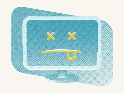 Hello, Dribbble czech editorial icon illustration malware vector