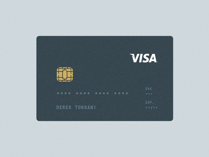 Daily UI 002 - Credit Card Checkout 002 card checkout chip credit dailyui