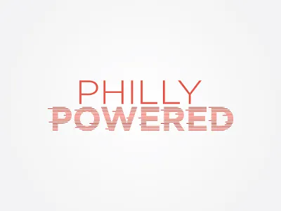 Philly Powered Logo icon illusion logo mark movement philly power powered simple vector