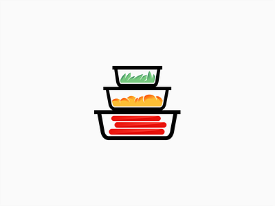 Meal Prep food identity logo meal meal prep