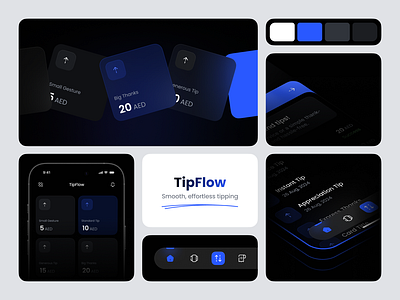 TipFlow | Smooth, effortless tipping application ui cashapp figma finance app mobile app samibkhes tipflow ui ui design