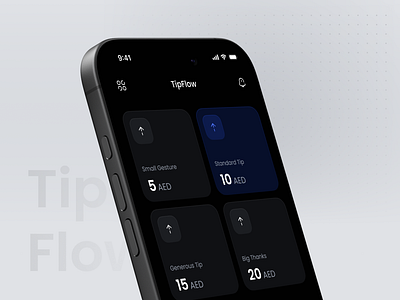 TipFlow – A Seamless Tipping Experience app app design application ui cash app figma mobile app sa samibkhes tip flow app tipping app ui