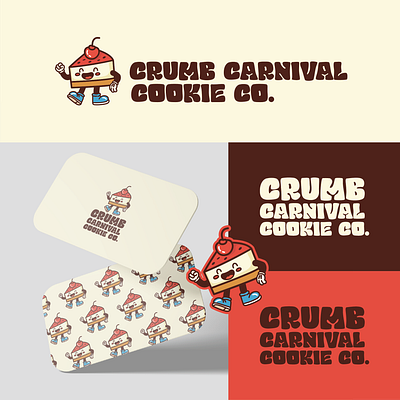 Crumb Carnival Cookie Co. bakery logo brand logo branding design graphic design illustration logo passion project vector